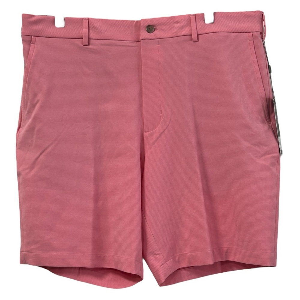 Walter Hagen NWT Men's Performance Pink Flat Front Golf Shorts Sz 38